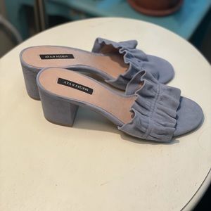 Ava & Aiden - Light Blue Suede Sandals - Size 8.5